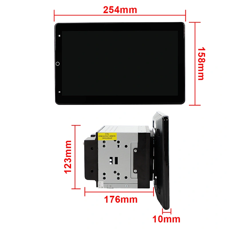 10.1 inch Android 10.0 RAM 1G ROM 16G universal car GPS Multimedia 2din radio with HD 180deg  Rotatable screen