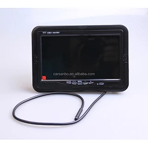 4PIN connector 7 inch motor lcd monitor with Headrest mount frame V2 trigger automatic display