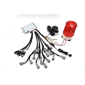 12pcs sensors Alarm 3D 1080P 360degree surround view birdview camera system for BUS / Truck / Excavator