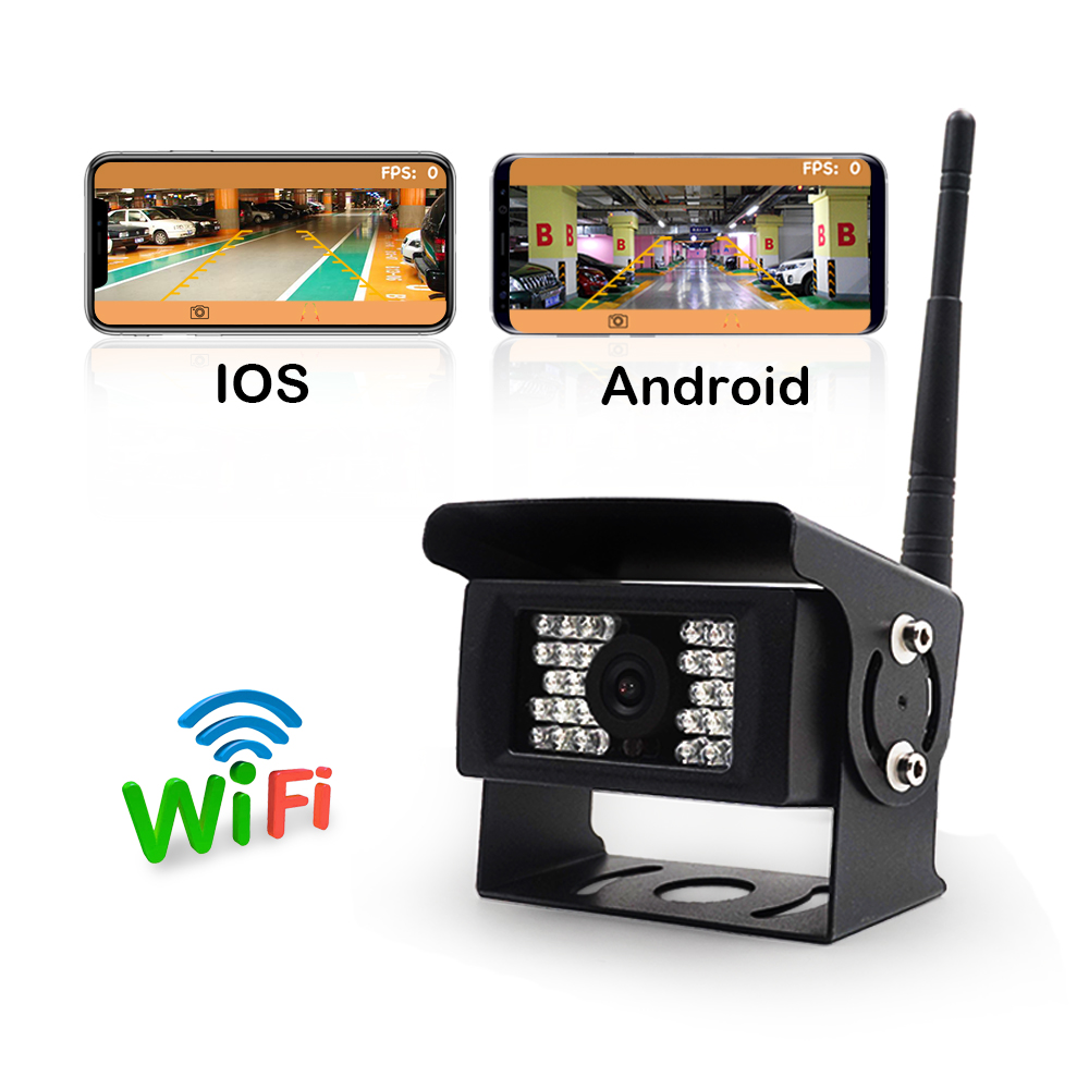 Wifi wireless backup camera for bus rear view