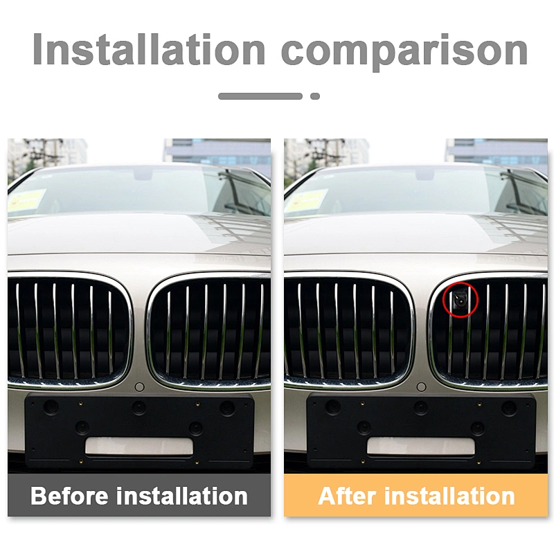 with corrugated pipeline Front view oem camera used for BMW 7 series 2014