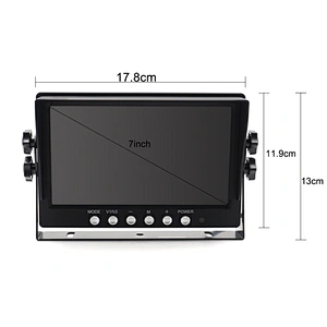 7inch U bracket 2 way input  AHD stand alone monitor for Truck or bus