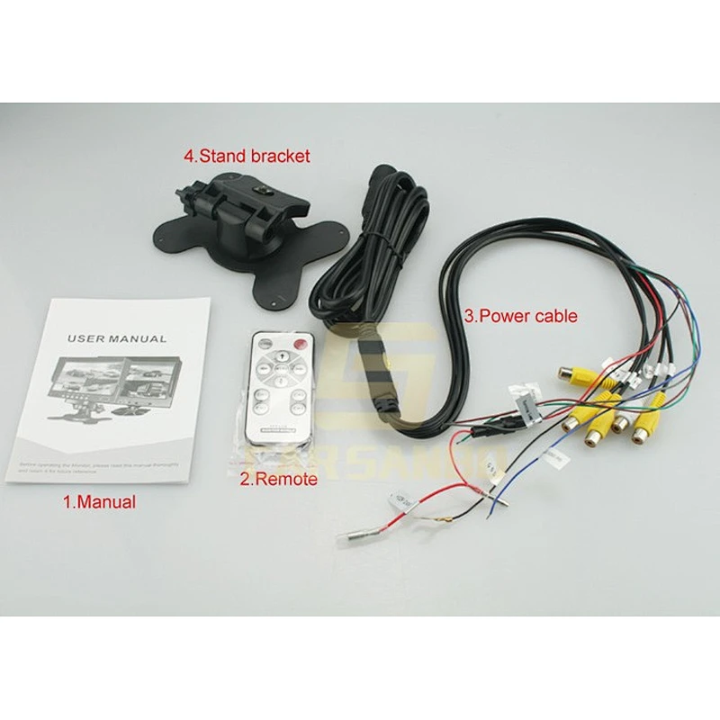 High resolution 7 inch car lcd monitor mini tv for truck and bus