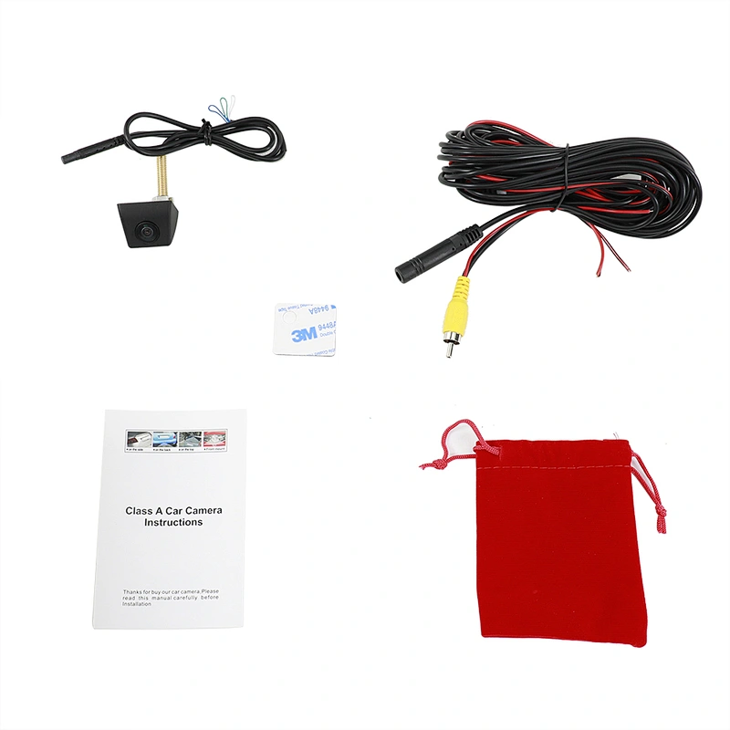 12-30V M6 size Hanging backup camera with mirror on/off and up and down guide  line 3 switch wire
