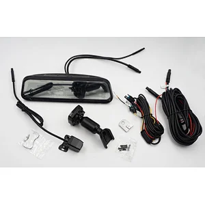 full screen front and rear view camera dual 1080P hd streaming video mirror monitor with dual DVR camera