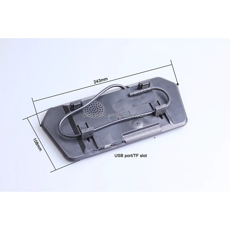 7 inch rear view reverse mirror car monitor with touch key for all vehicles
