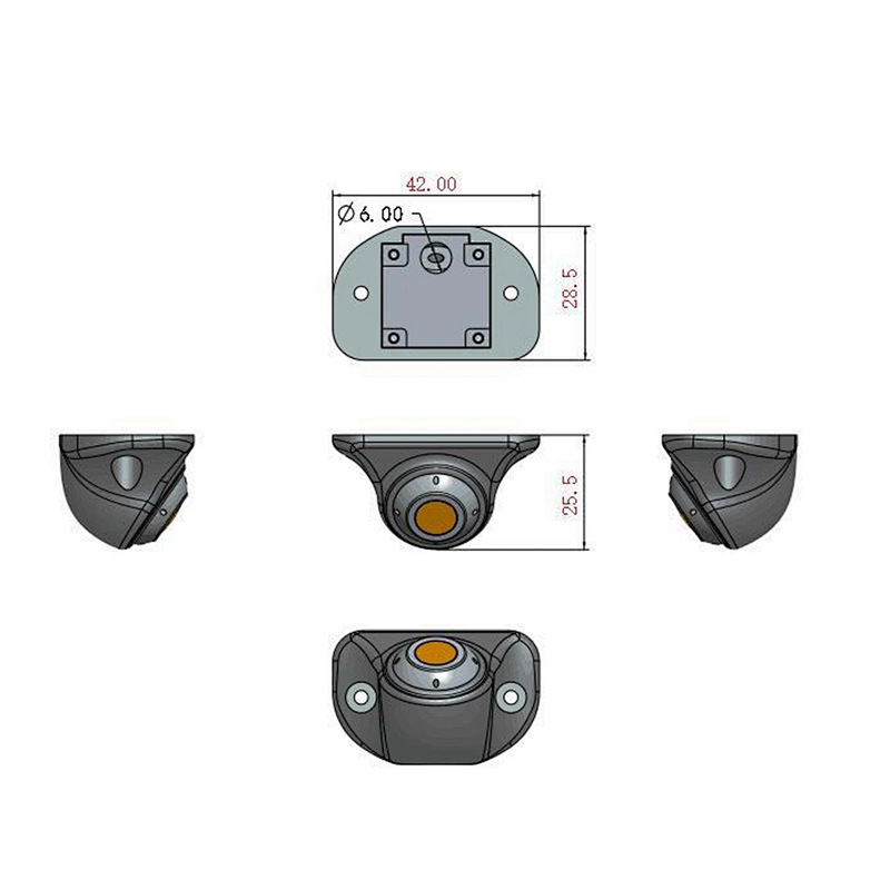 AHD 1080P 360 degree rotatable rearview car camera with WDR function
