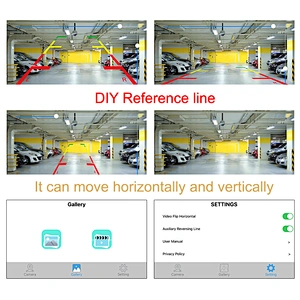 USB wireless 5G wifi backup camera support android screen display