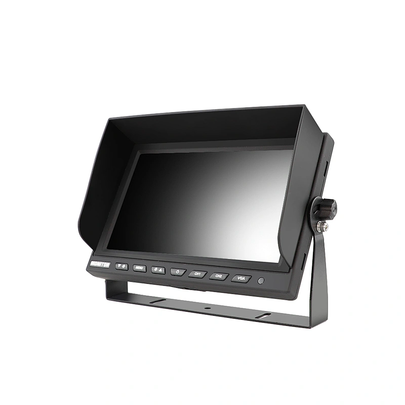 TS932VGA 9 inch IPS  U bracket monitor with sunvisor and VGA input