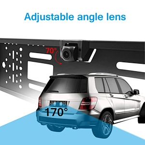 European car license plate rearview camera with wifi function