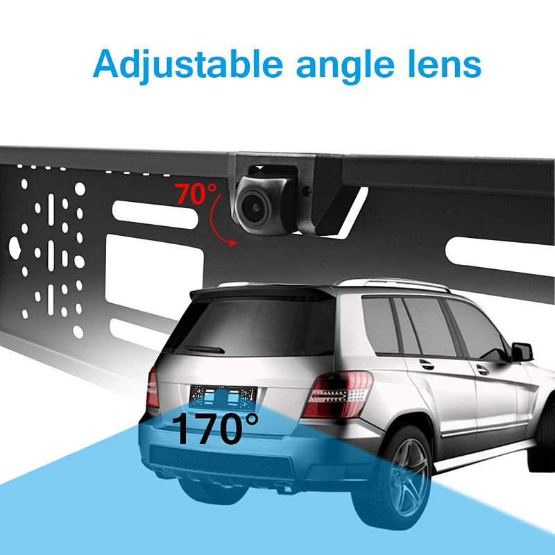 European car license plate rearview camera with wifi function