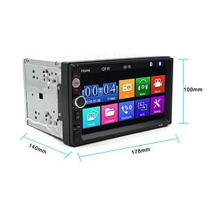 Hot Universal 2DIN car mp5 player Mirror Link and BT touch screen Car Radio Video player