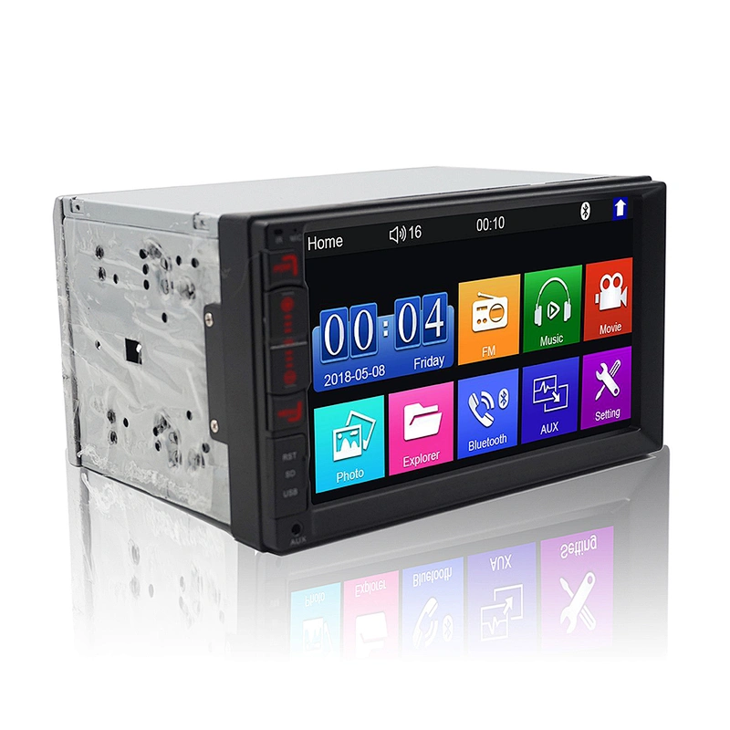 HD full touch screen 7inch 2 din car radio wiith  mirror link function and FM