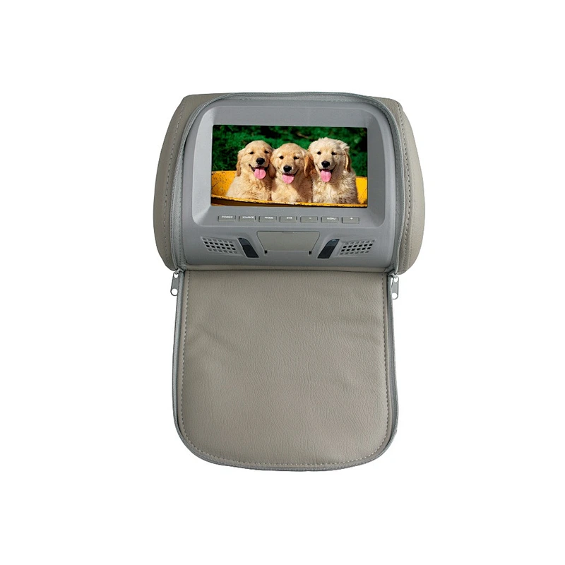 7inch Universal headrest TFT LCD monitor with zipper
