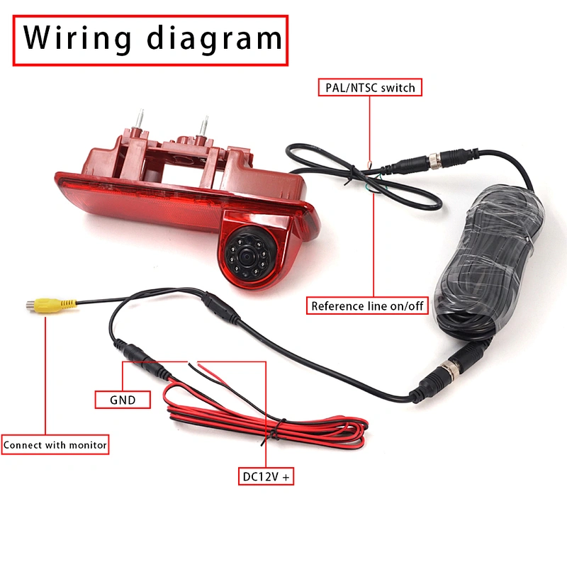 Car Rear View Brake Light Backup Camera used for 2014 OPEL VAUXHALL VIVARO RENAULT Trafic