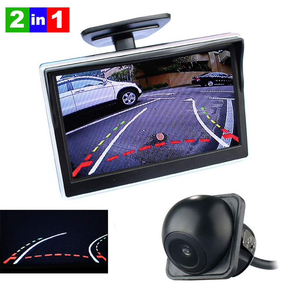 built-in Dynamic trajectory parking line HD car reversing rearview camera