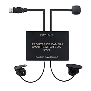 2 way front and side view smart switch box with 150 degree wide angle camera
