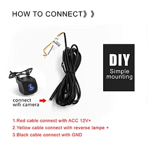 Nightvision wifi rear view camera with wifi android and ios apps for smartphone