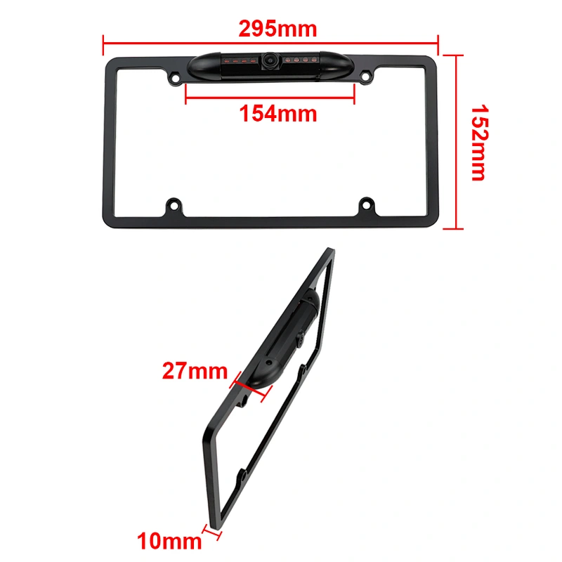 USA car license plate Rearview camera with IR