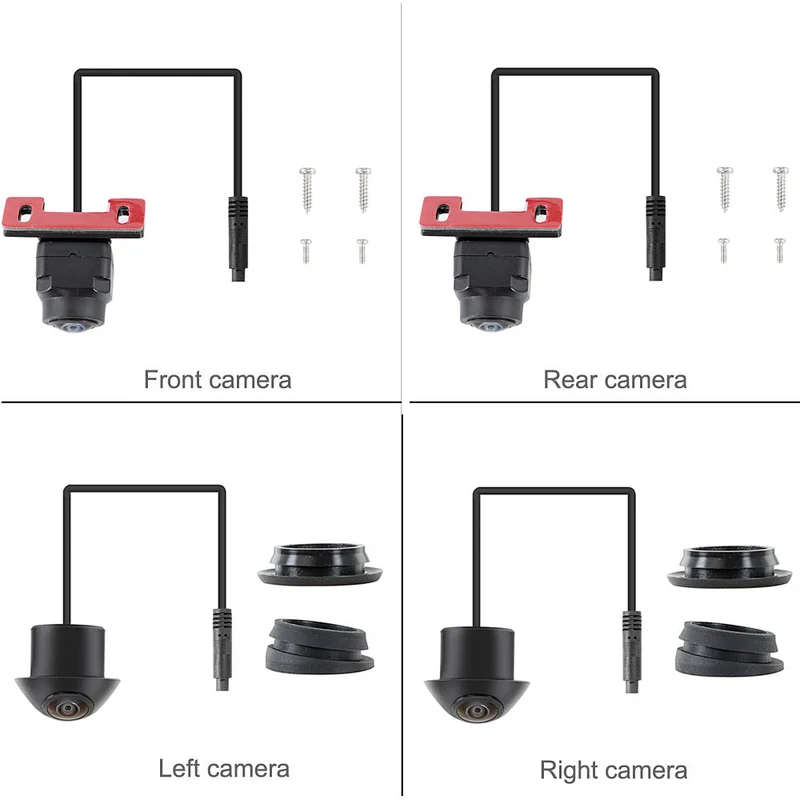Support Japanese Language super night vision new 3D 360 around view system for civic