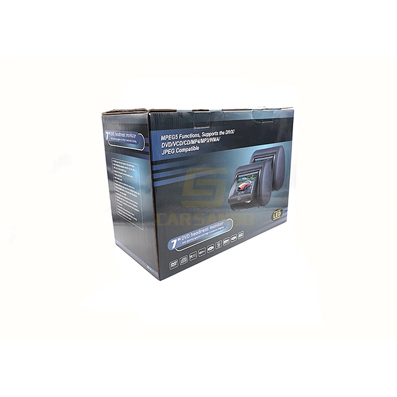 New model 7inch headrest DVD tft lcd monitor with zipper