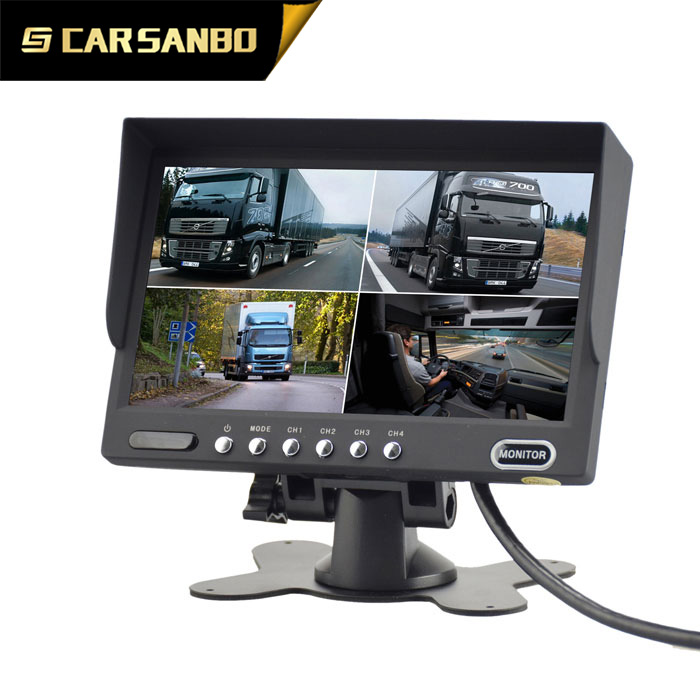 High resolution 7 inch car lcd monitor mini tv for truck and bus