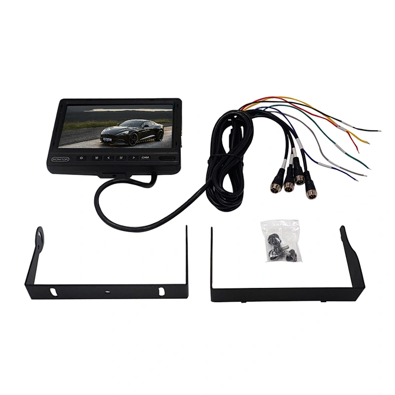 7inch 960P 4 ways IPS stand alone monitor with DVR function