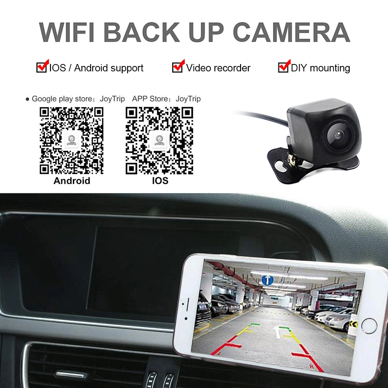 USB wireless 5G wifi backup camera support android screen display