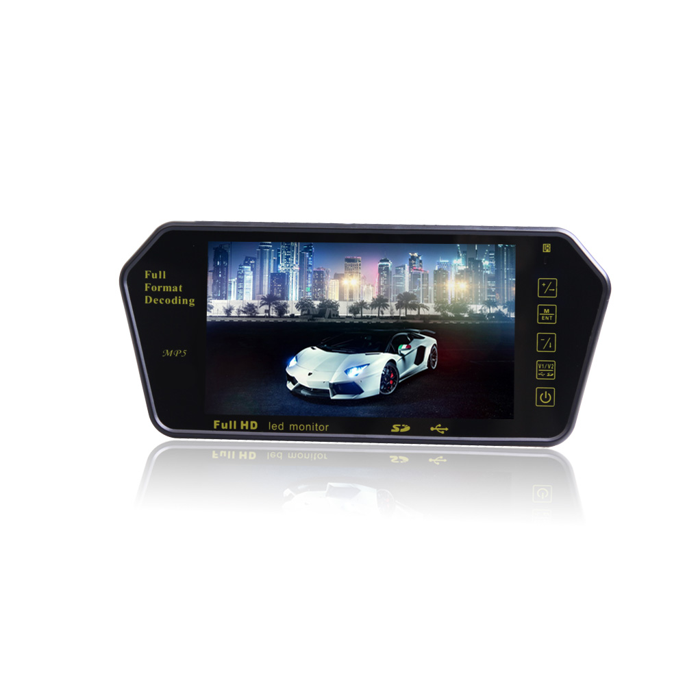 7inch interior rearview mirror monitor with USB interface