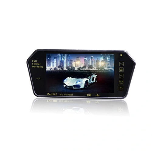 7inch interior rearview mirror monitor with USB interface