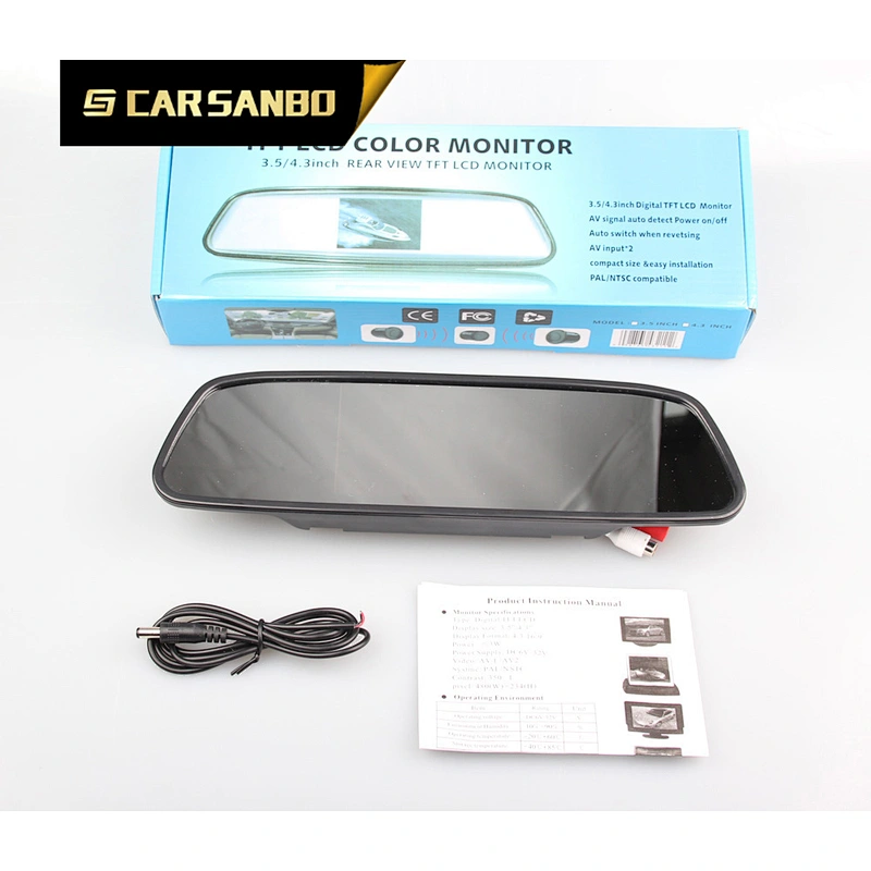 good quality 5 inch car rearview monitor mirror