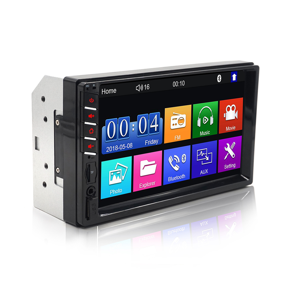 HD full touch screen 7inch 2 din car radio support mirror link