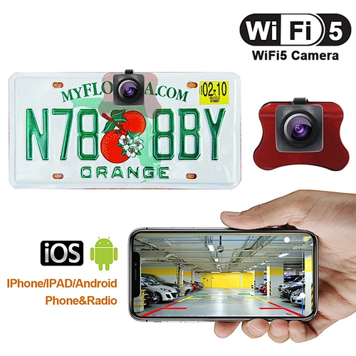 wireless 5G wifi sticker mounting rear view camera for cars