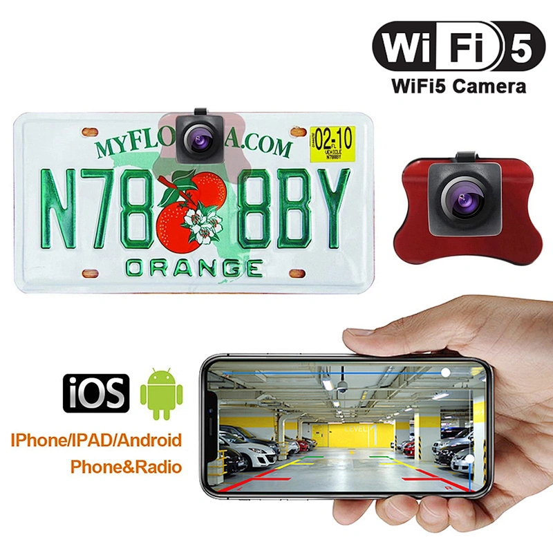 wireless 5G wifi sticker mounting rear view camera for cars