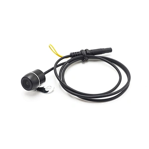 12.5mm hanging and drilling mount car rear view camera with guide line switchable cable