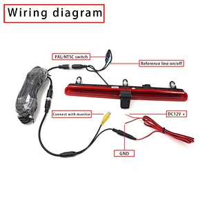 Car Brake Light backup Camera used For VW T5 single door (2016.5 after)