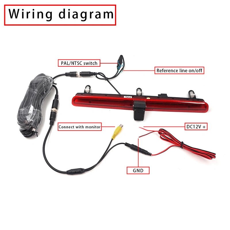 Car Brake Light backup Camera used For VW T5 single door (2016.5 after)
