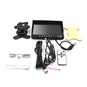 7inch 2 way video input stand alone monitor with sunvisor