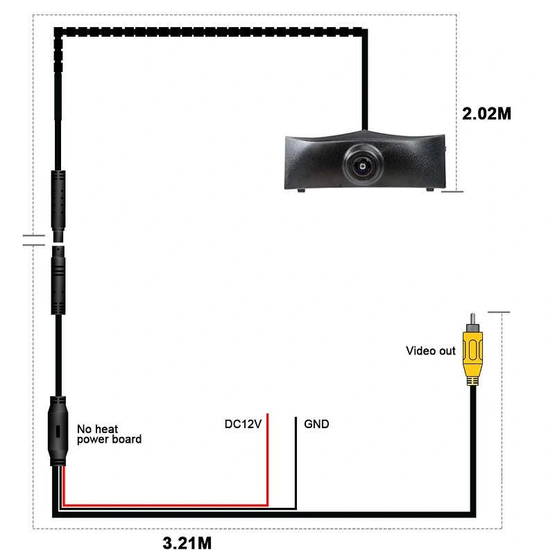 waterproof OEM front view camera used for Audi A6L 2019