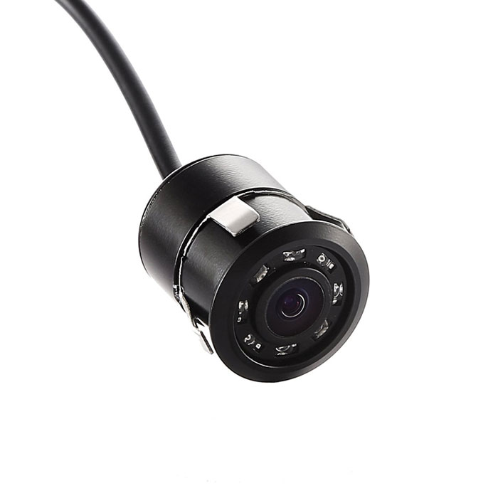CAM112L 18.5mm drilling rear view reverse camera with 8pcs IR light