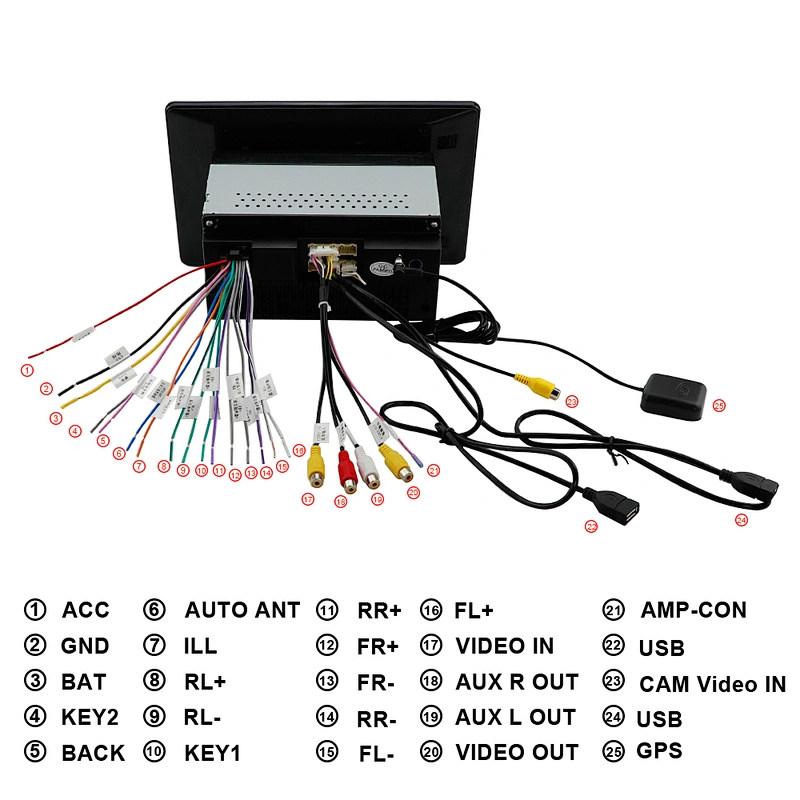 10.1 inch Android 10.0 RAM 1G ROM 16G universal car GPS Multimedia 2din radio with HD 180deg  Rotatable screen