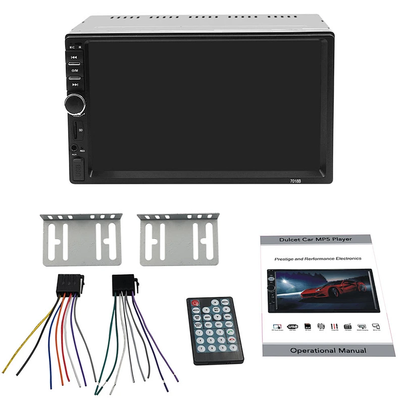 Carsanbo TY7018B Universal touch screen 2DIN car radio mp5 player with 6800 solution