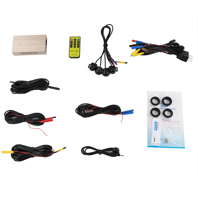 super night vision 360 3D Seamless Surround View Digital Video Recorder with trajectory guide line built-in
