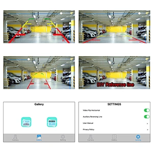European car license plate backup camera wifi rearview camera wireless car camera