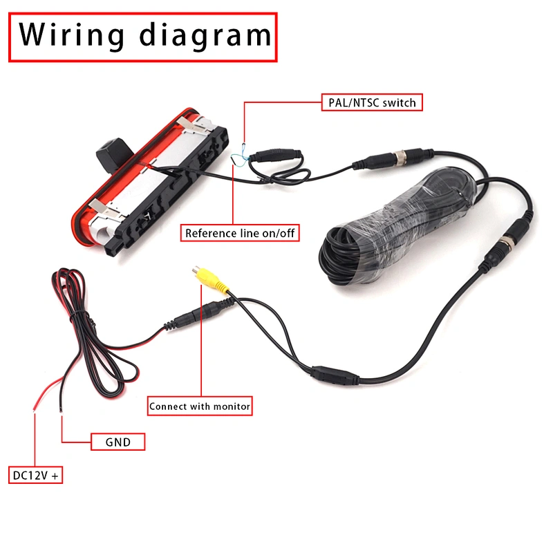 Car Brake Light backup Camera used For FIAT Doblo 2010-2019 and OPEL Combo 2011-2018