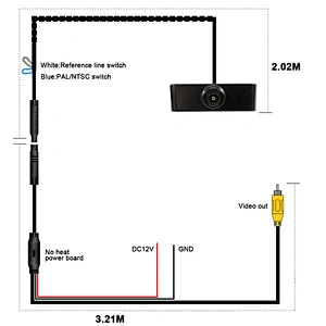 OEM front view camera used for Audi A4L 2013