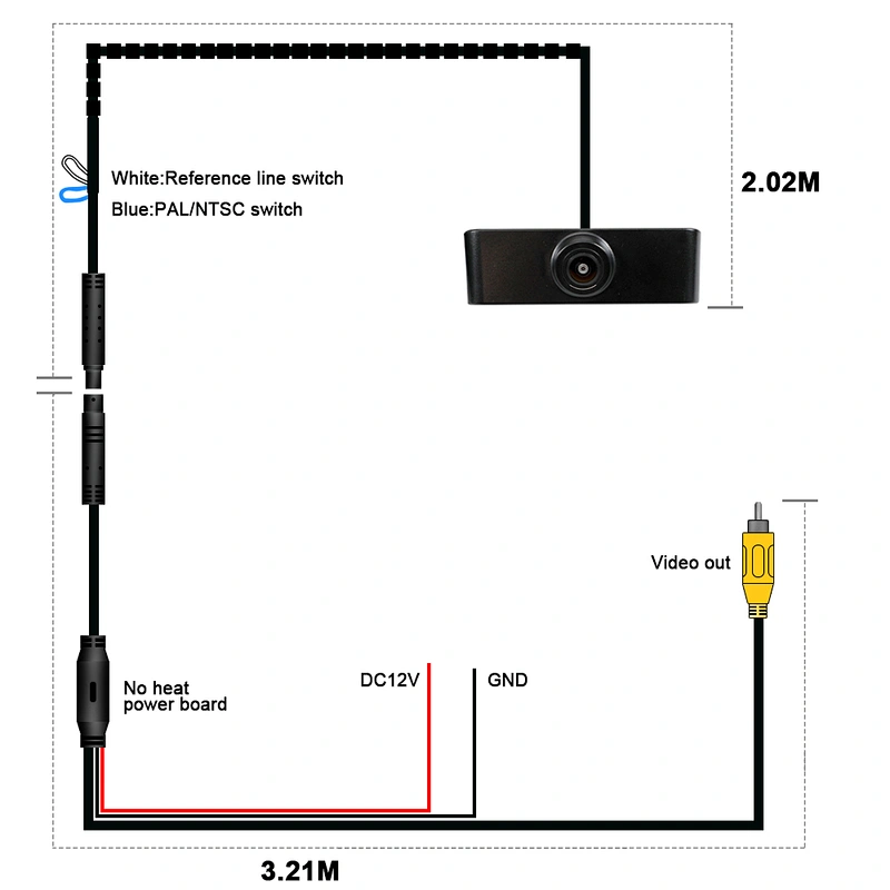 OEM front view camera used for Audi A4L 2013