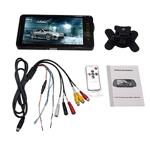 9inch HD touch key rear view mirror monitor with 59 solution