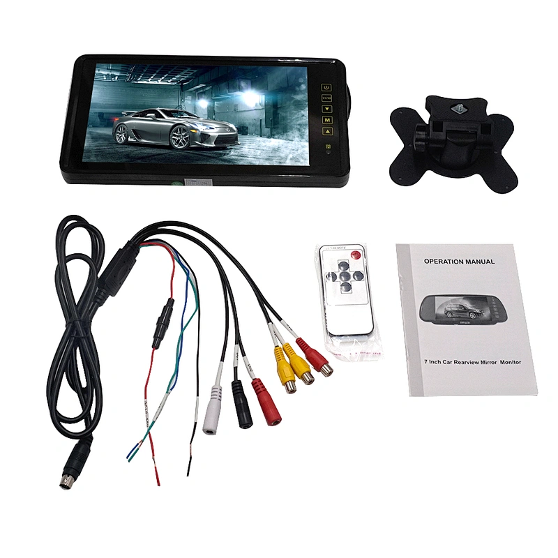 9inch HD touch key rear view mirror monitor with 59 solution