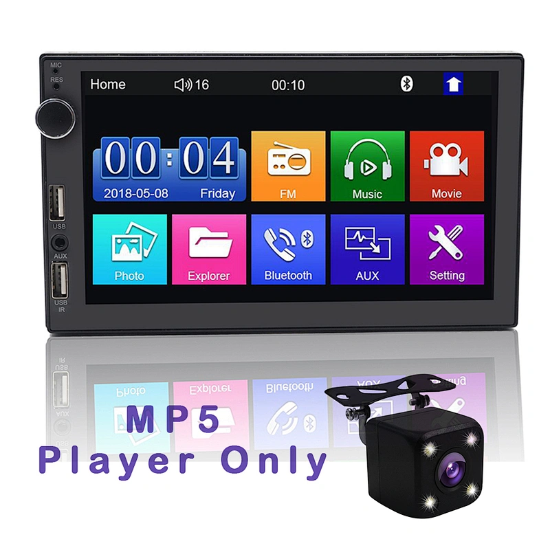 7inch HD full touch screen 2 din car radio with FM
